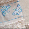 Butterflies - Guest towel, design by  Marie-Anne Réthôret-Mélin (zoom)